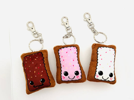 Pastry Family Keychains Set of Three Soft Plushie Plush Keychain designed by me