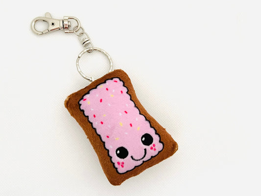 Pink Poppy Pastry Soft Plushie Plush Keychain designed by me