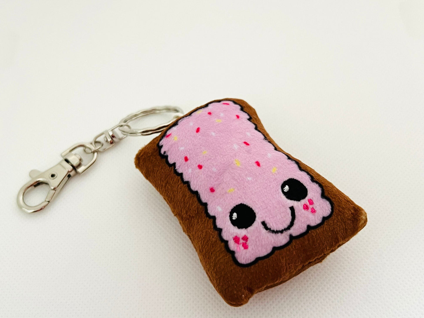 Pink Poppy Pastry Soft Plushie Plush Keychain designed by me